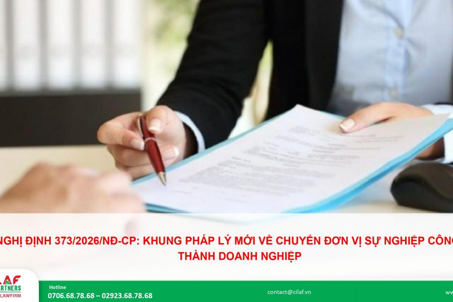 NGHỊ ĐỊNH 373/2026/NĐ-CP: KHUNG PHÁP LÝ MỚI VỀ CHUYỂN ĐƠN VỊ SỰ NGHIỆP CÔNG LẬP THÀNH DOANH NGHIỆP